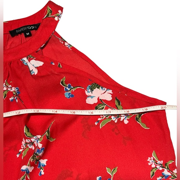 PaperMoon - Womens Floral Strapless Summer Top Sz. MD - Picture 10 of 11